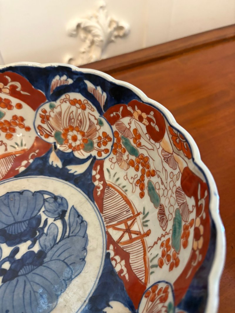 Large Antique Edwardian Quality Japanese Imari Bowl - Image 4